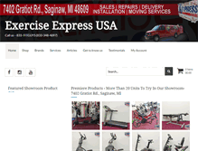 Tablet Screenshot of exerciseexpressusa.com